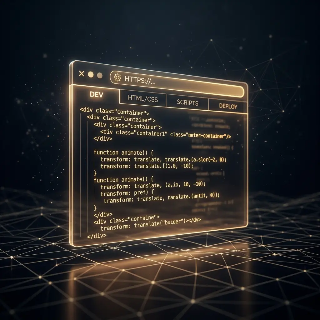 Web development illustration
